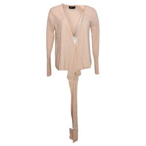 Soft by NAADAM Women's Top Sz 2XS (XXS) 100% Cashmere V-Neck Wrap Pink A455312